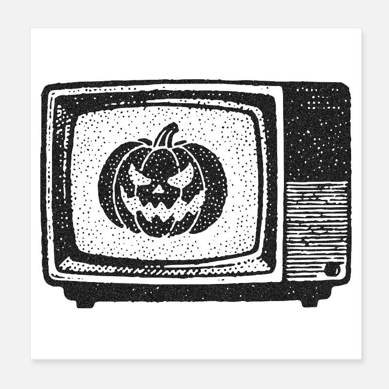 Græskar TV Poster 20x20 cm