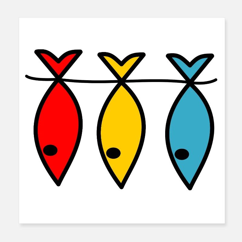 PÊCHE. RETRAITE. RETRAITE. RETRAITEE Poster 20 x 20 cm