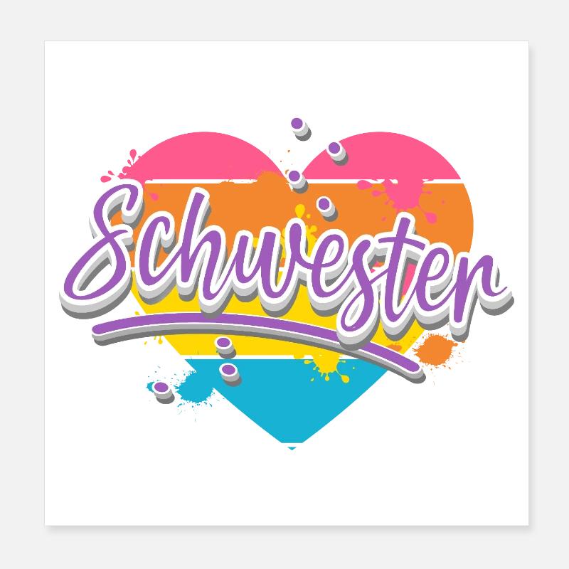 sister Poster 8" x 8" (20x20 cm)