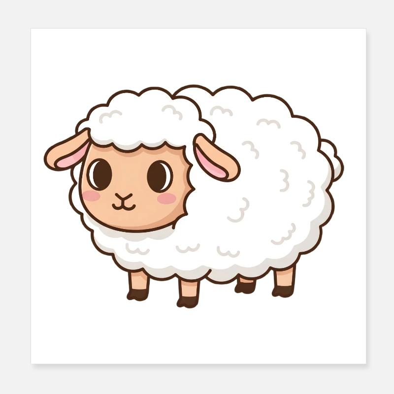 Mouton Poster 20 x 20 cm