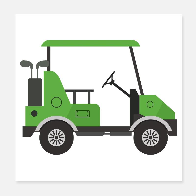 Golf carts Poster 8" x 8" (20x20 cm)