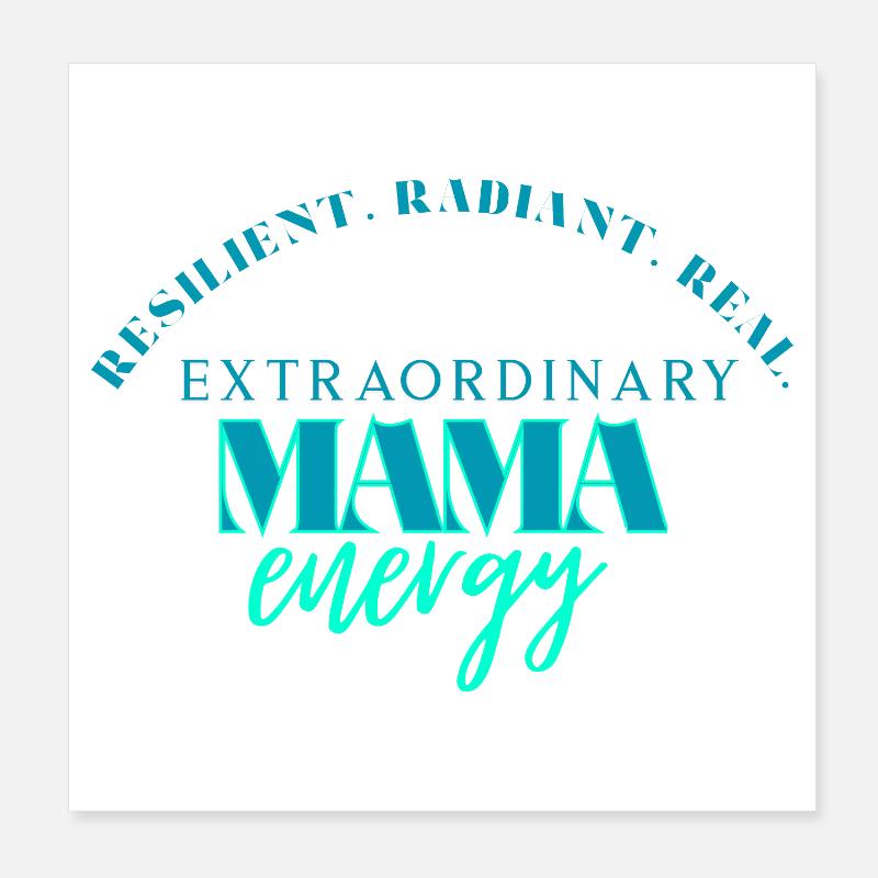 Typographie néon Miami Energy Poster 20 x 20 cm