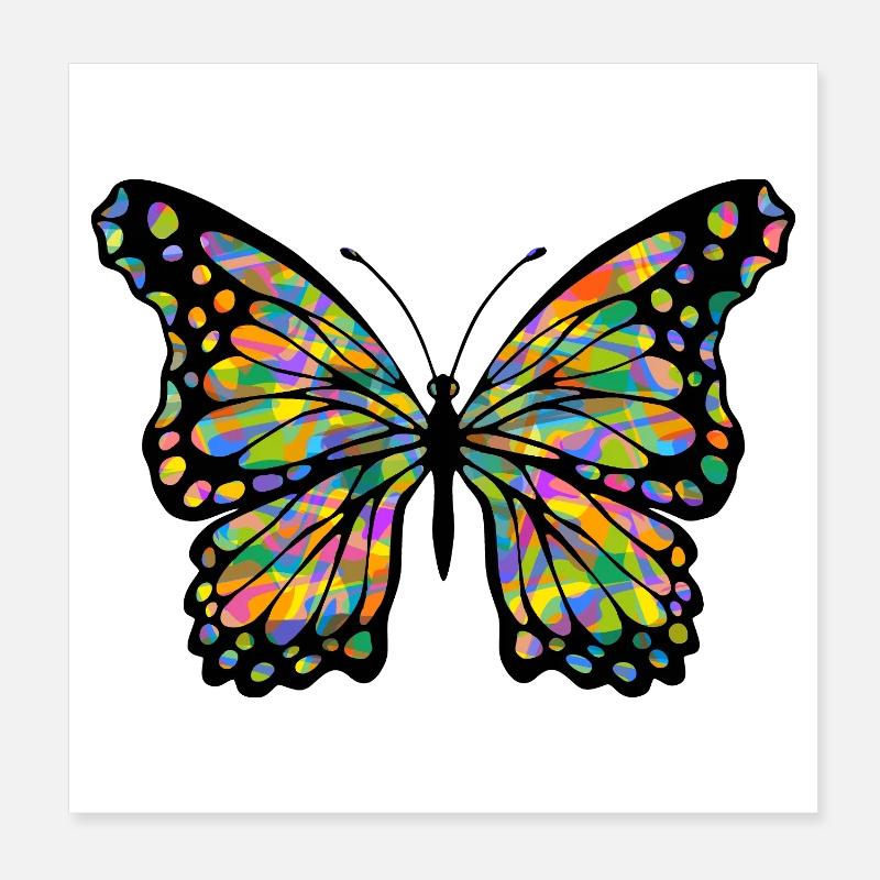 papillon Poster 20 x 20 cm