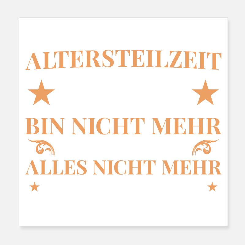 Retraite partielle 2026 Plus responsable Poster 20 x 20 cm