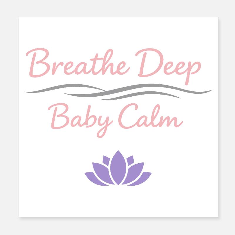 Vorgeburtliches Yoga Werdende Mutter Poster 20x20 cm