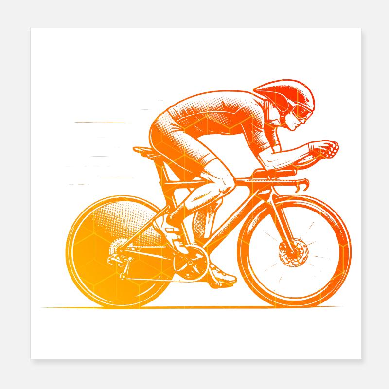 Style vélo de route pour toutes les occasions Poster 20 x 20 cm