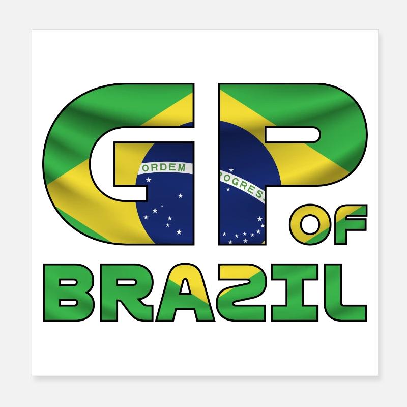 brazil_gp Poster 20 x 20 cm