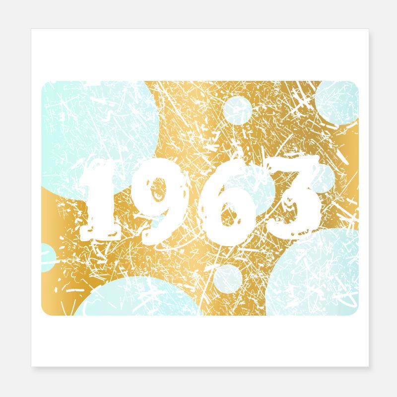 1963 Poster 8" x 8" (20x20 cm)