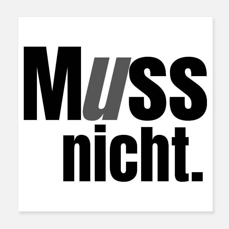 Ce n’est pas obligé de l’être Poster 20 x 20 cm