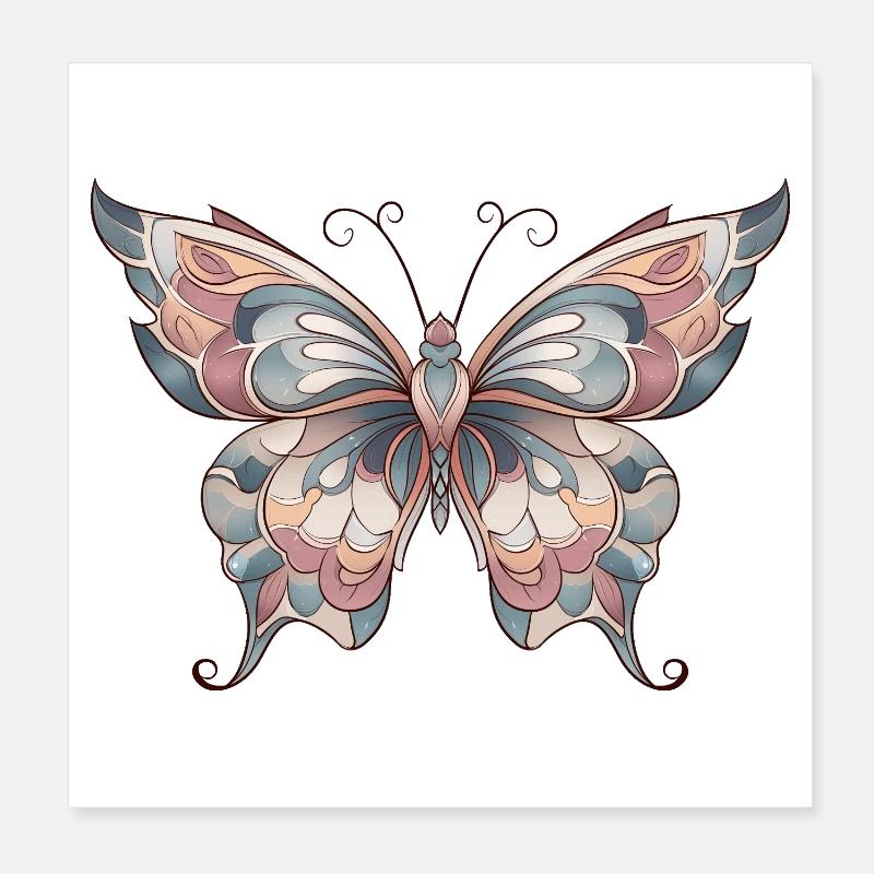 papillon Poster 20 x 20 cm