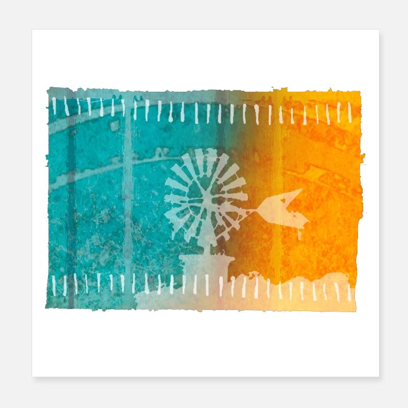 Balearic Islands Poster 8" x 8" (20x20 cm)