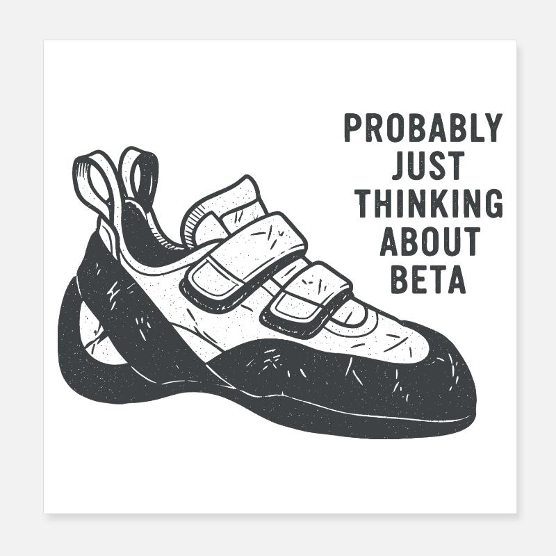 Beta Thought Sneaker Tee Poster 20x20 cm
