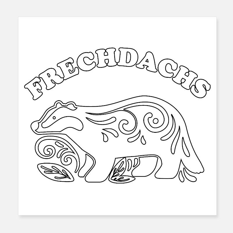 Frechdachs – Der freche Spitzbube Poster 20x20 cm