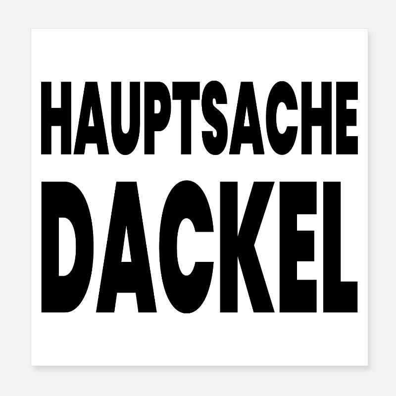 Dackel Poster 20x20 cm