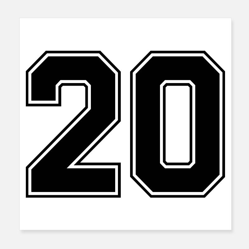 20 Poster 20x20 cm