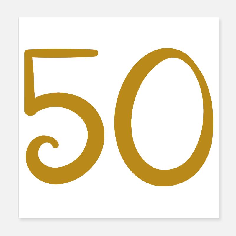 50 Poster 20 x 20 cm