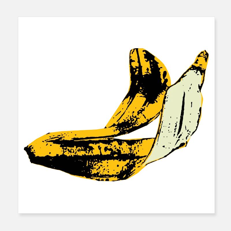 Peau de banane Poster 20 x 20 cm