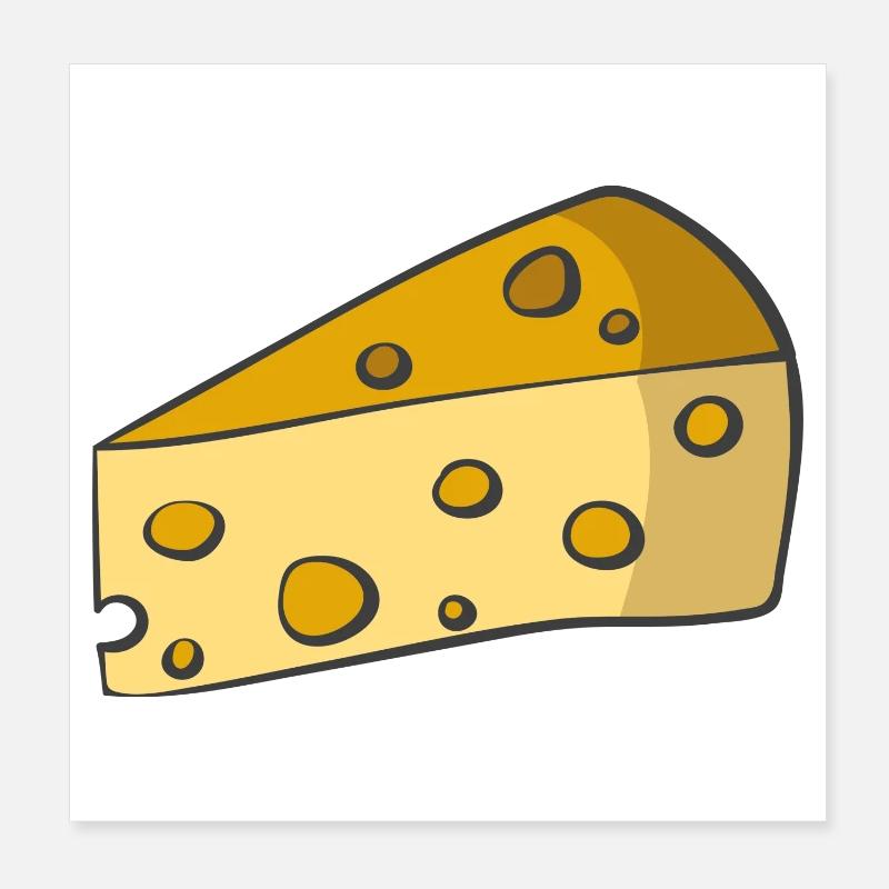 cheese Poster 8" x 8" (20x20 cm)