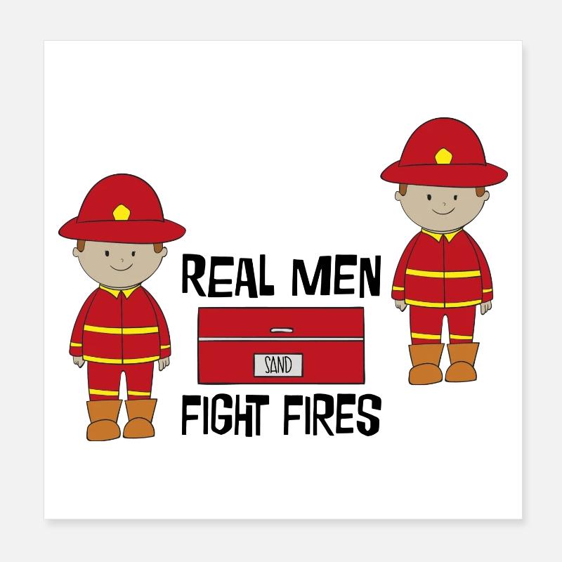 fire Department Poster 8" x 8" (20x20 cm)