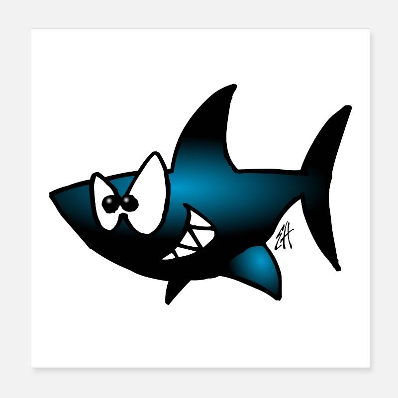 Hai Poster 20x20 cm