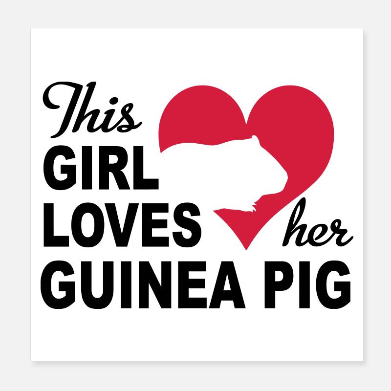 guinea pig Poster 8" x 8" (20x20 cm)