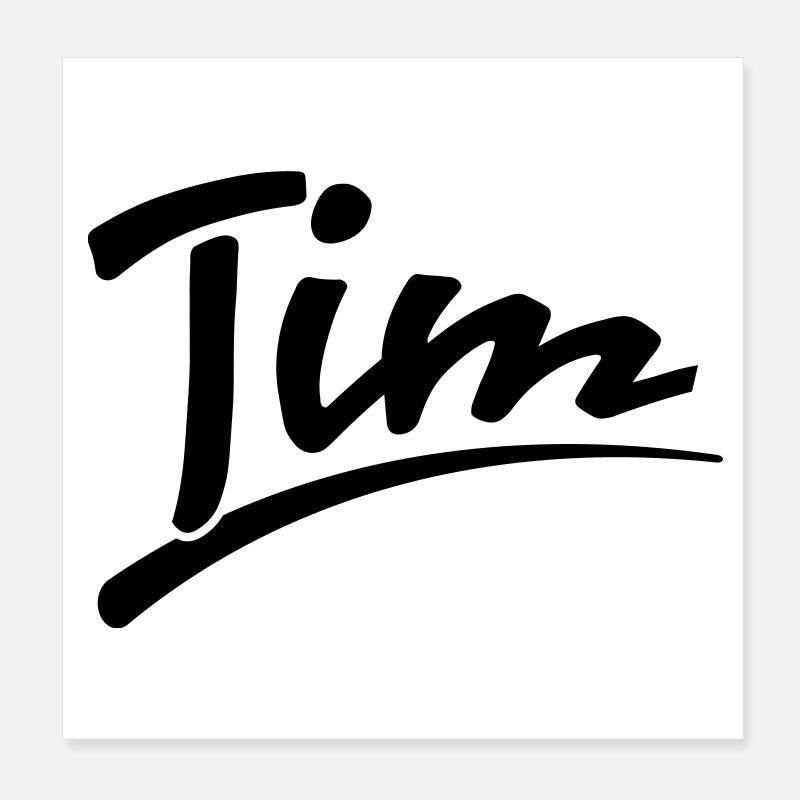 Tim Poster 20x20 cm