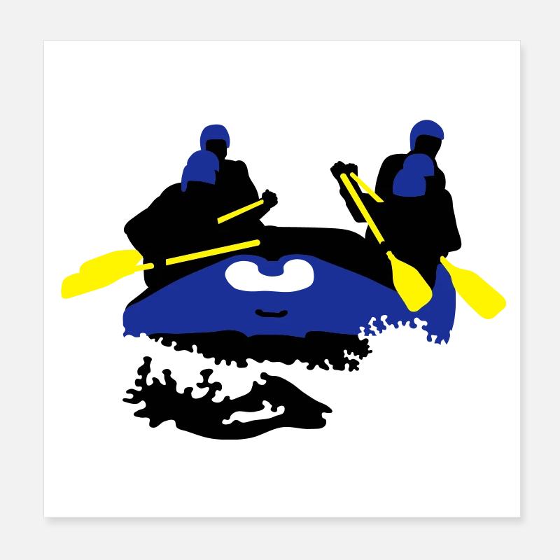rafting Poster 20 x 20 cm