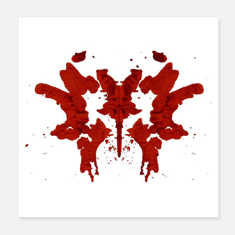 Rorschach Poster 8" x 8" (20x20 cm)