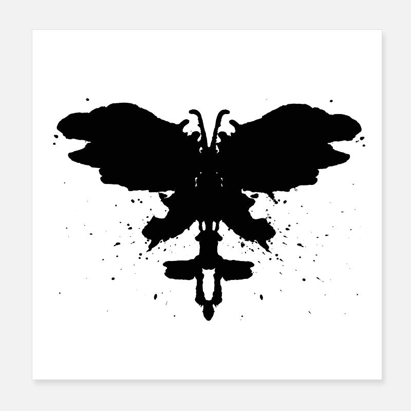 Rorschach Poster 8" x 8" (20x20 cm)