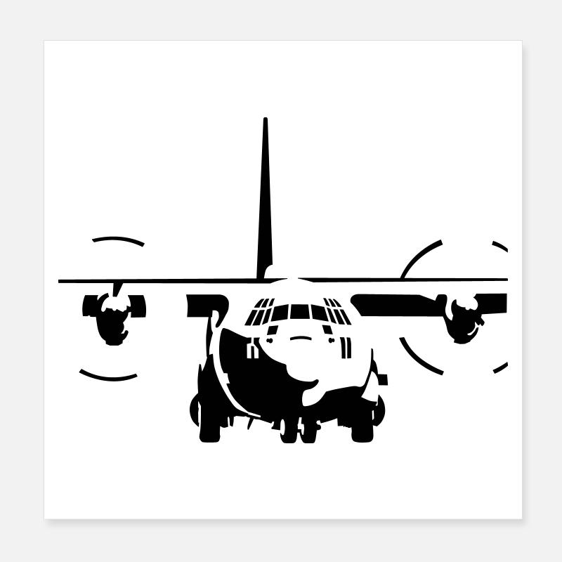 C-130 Hercules Poster 20x20 cm