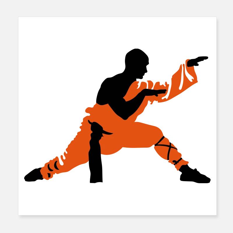 Kung fu Poster 20x20 cm