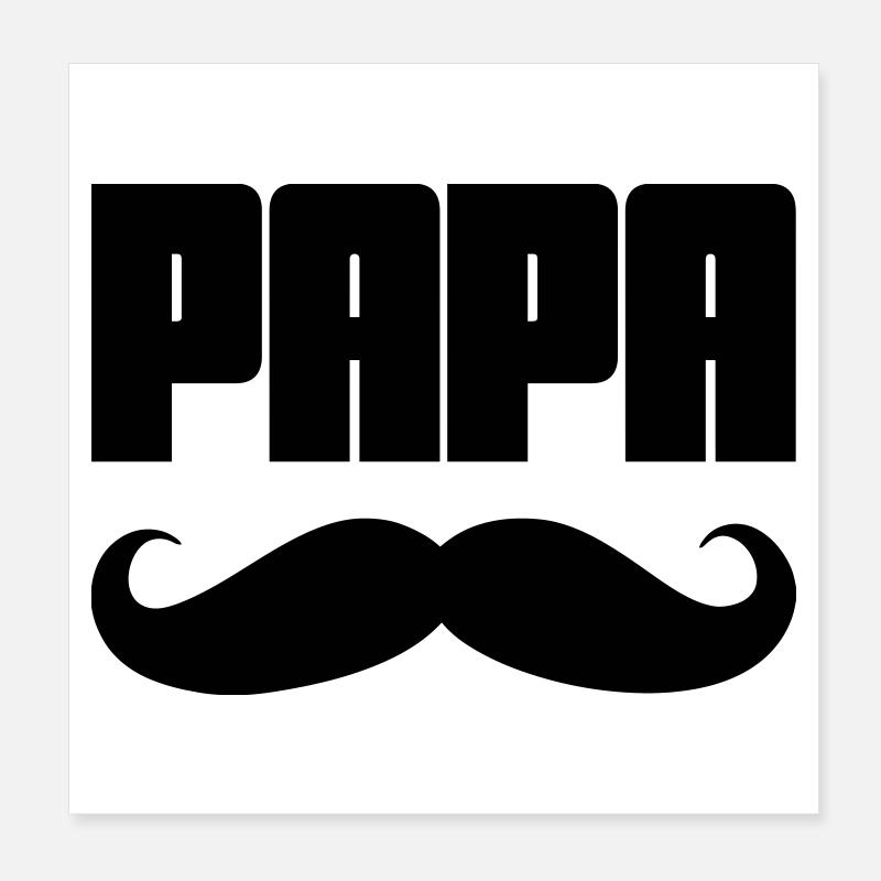 Papa Poster 8" x 8" (20x20 cm)