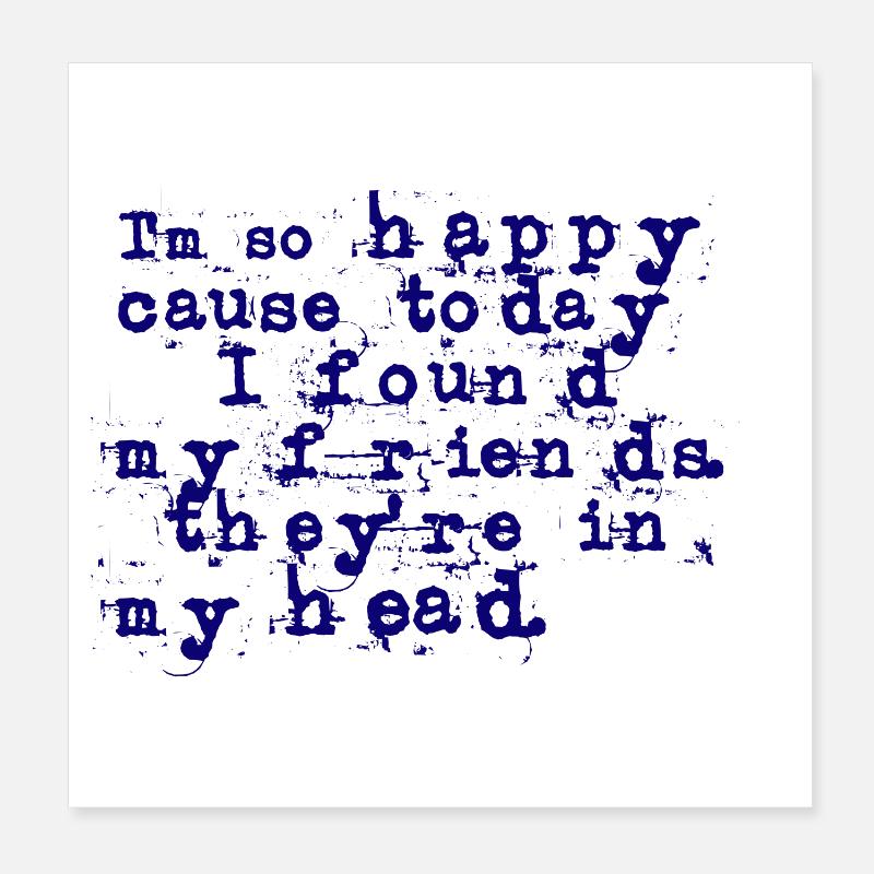 Songtext Lithium - Nirvana (deutsche Übersetzung) Poster 20x20 cm