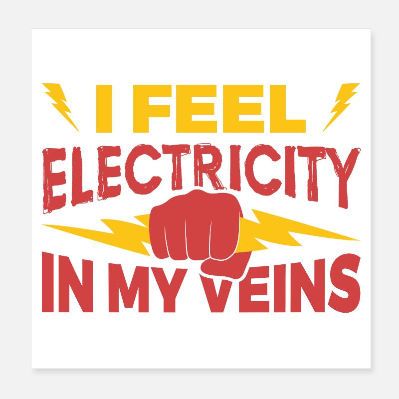 Electrical engineering Poster 8" x 8" (20x20 cm)