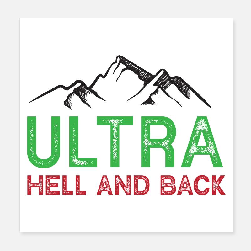Ultra – Hell and Back Poster 8" x 8" (20x20 cm)
