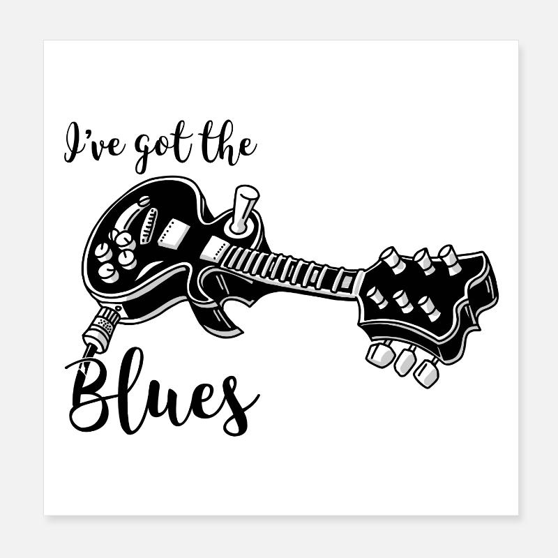 J’ai eu le blues Poster 20 x 20 cm
