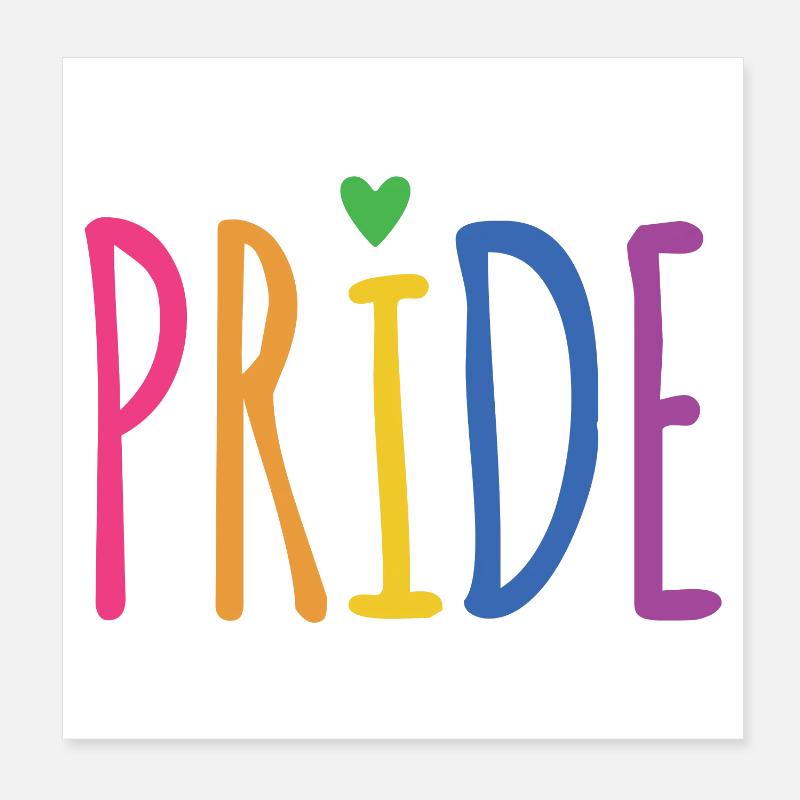 LGBTQ+ Pride-Monat Poster 20x20 cm