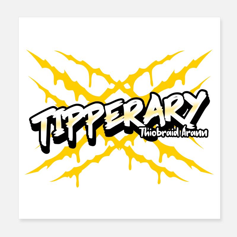 Tipperary County Ireland Poster 8" x 8" (20x20 cm)
