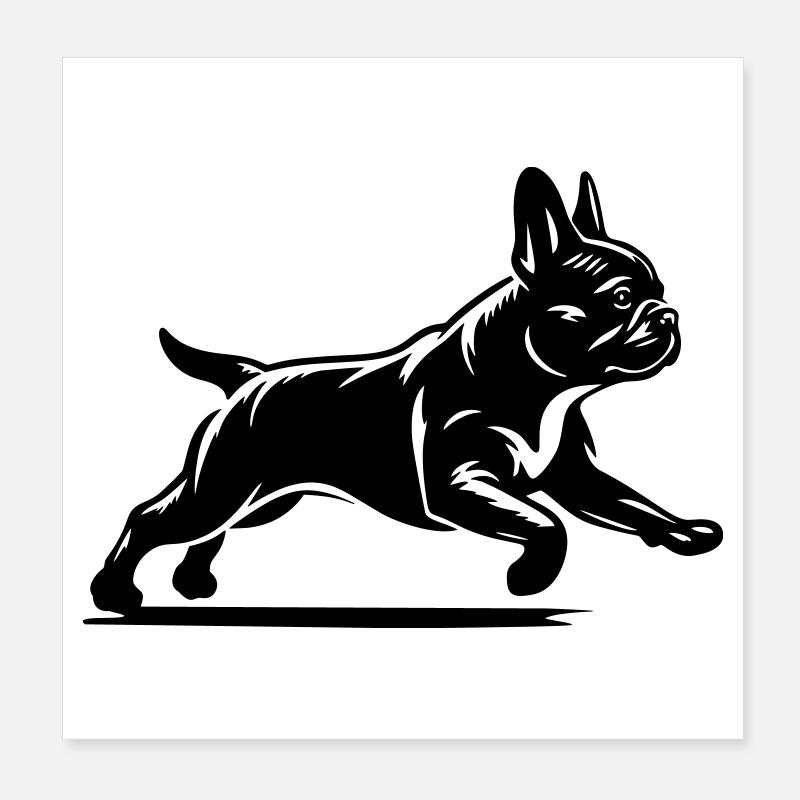 French Bulldog Poster 8" x 8" (20x20 cm)