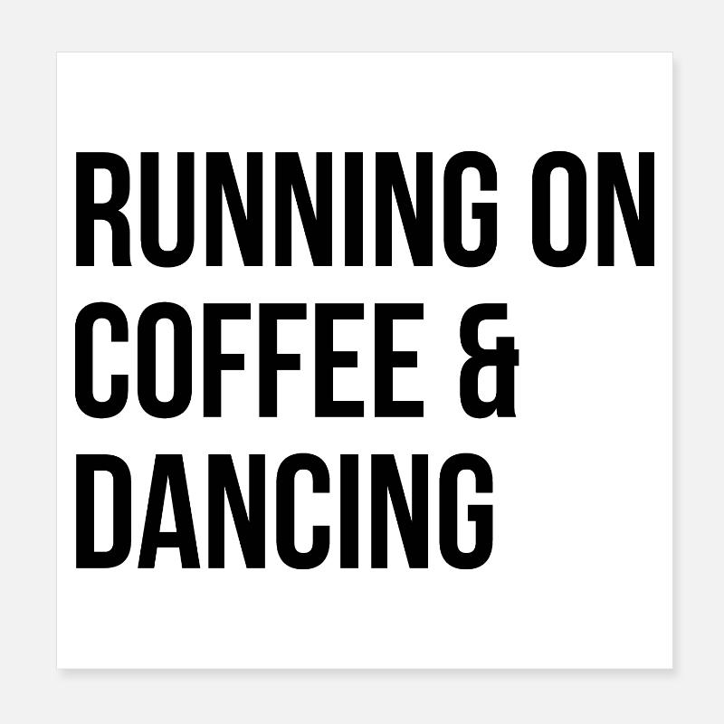 Dancing Poster 8" x 8" (20x20 cm)