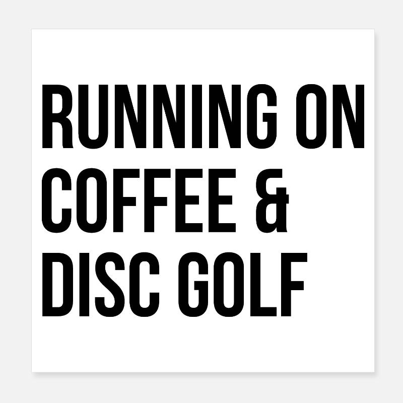 Disc golf Poster 20 x 20 cm