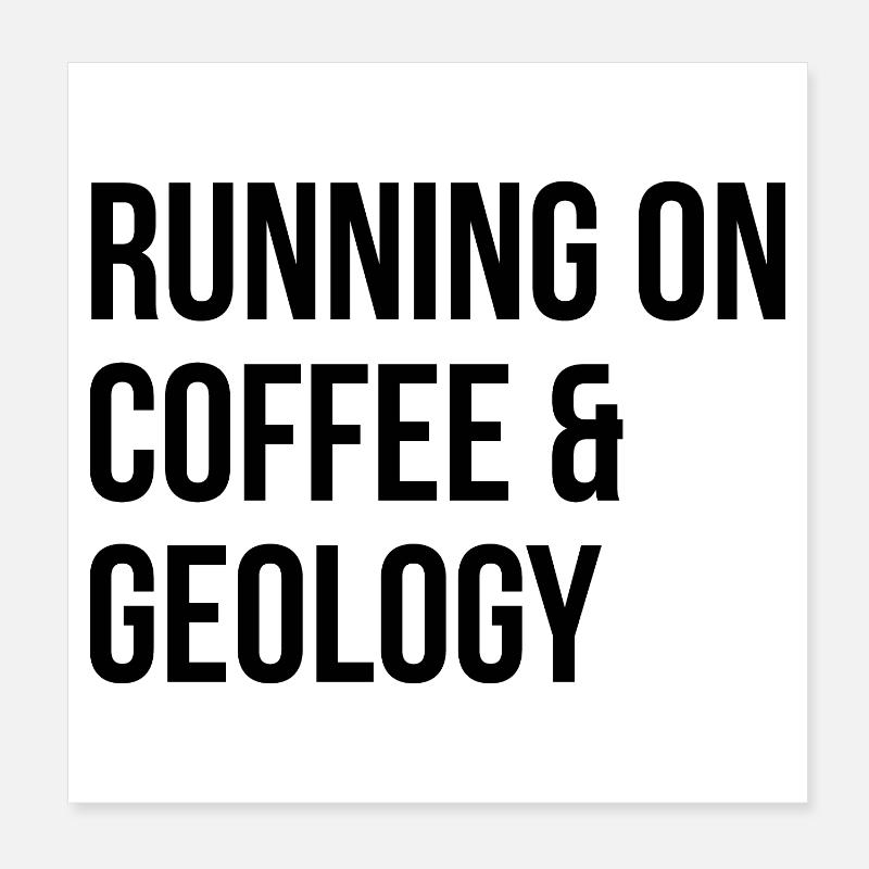Geology Poster 8" x 8" (20x20 cm)