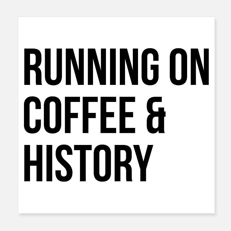 Geschichte Poster 20x20 cm