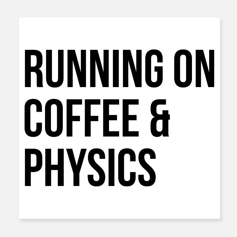 Physik Poster 20x20 cm