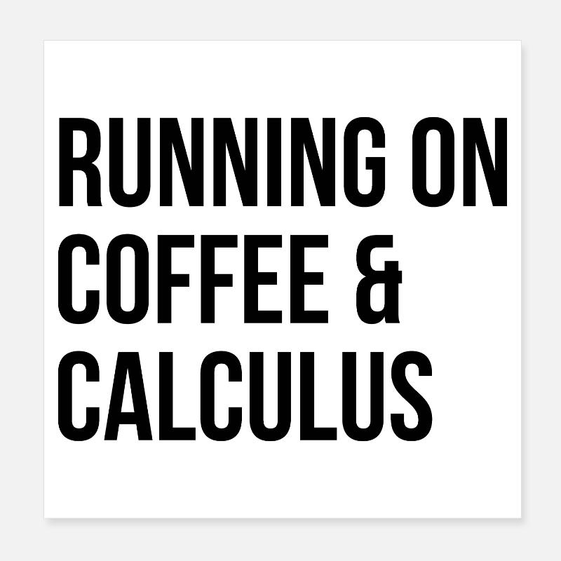 Calculus Poster 8" x 8" (20x20 cm)