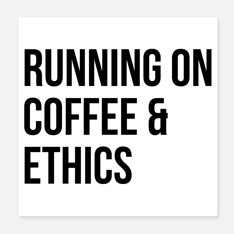 Ethik Poster 20x20 cm