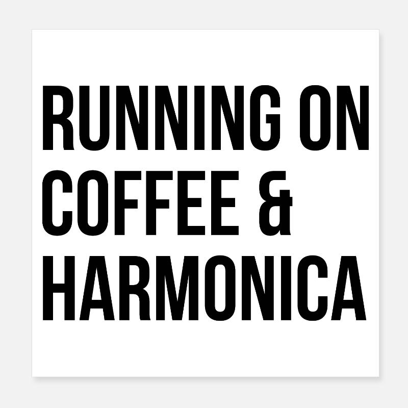 harmonica Poster 20 x 20 cm