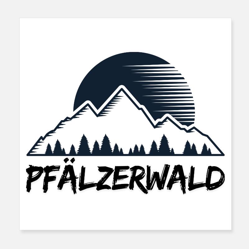 Bâton de randonnée Poster 20 x 20 cm