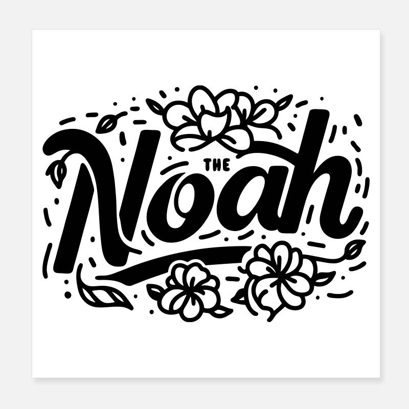 Le Noé aux fleurs Poster 20 x 20 cm