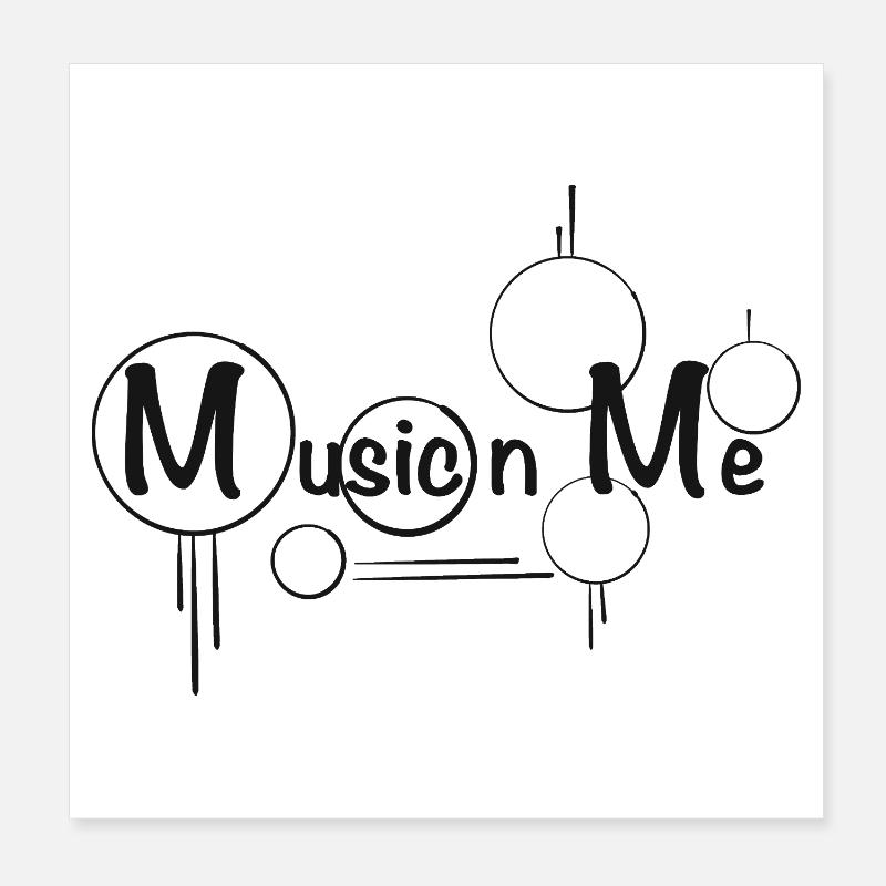Musik Design Poster 20x20 cm